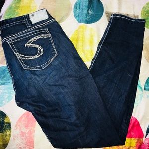 Women’s Silver Skinny Jeans